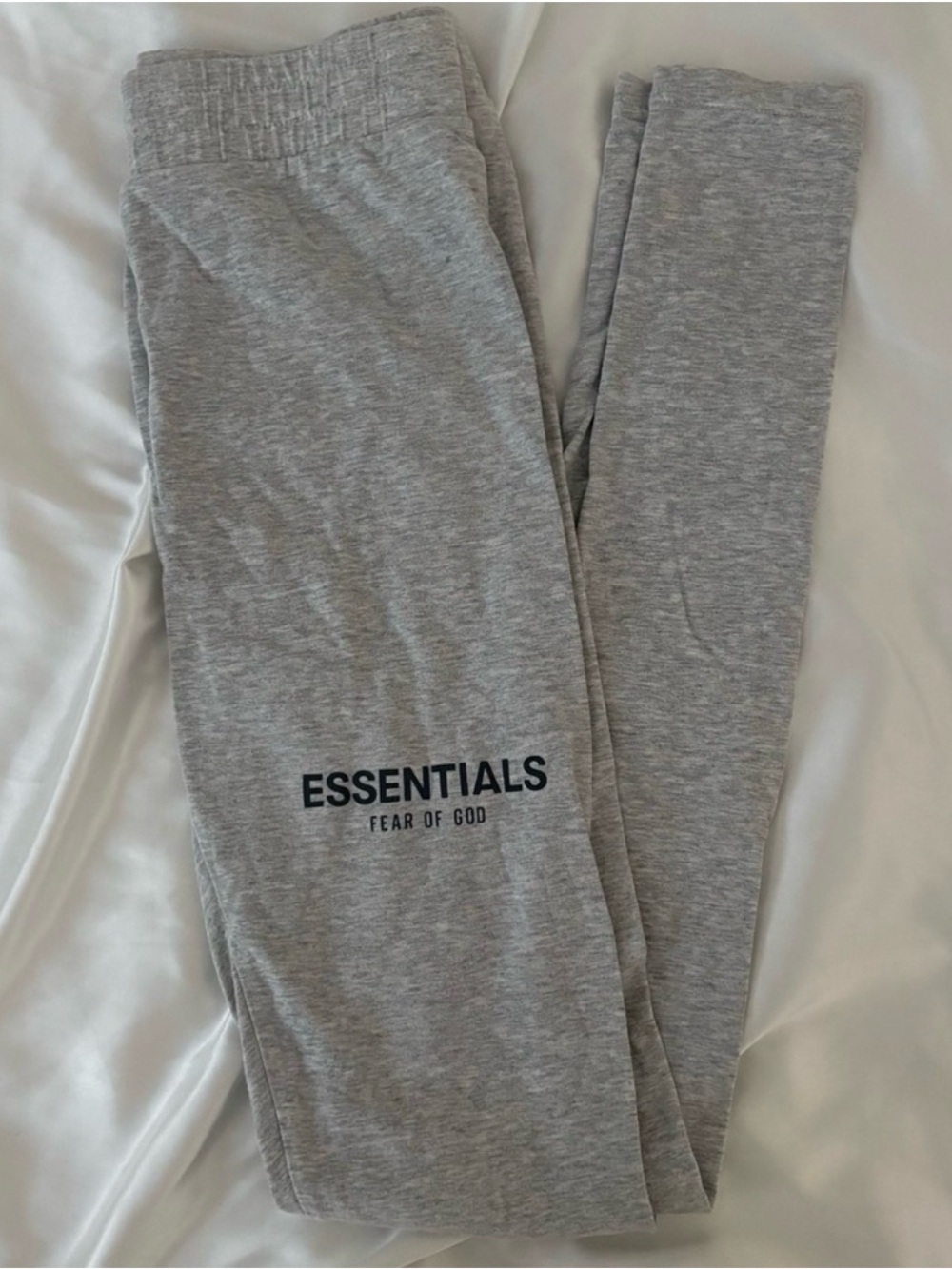Fear of God Grey ESSENTIALS Logo Sweatpants